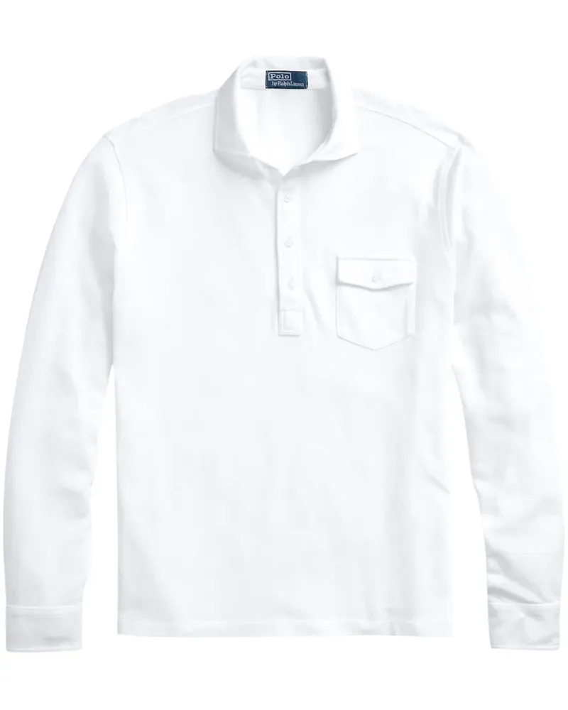 Ralph Lauren Poloshirt mit langen Ärmeln - Weiß Weiß