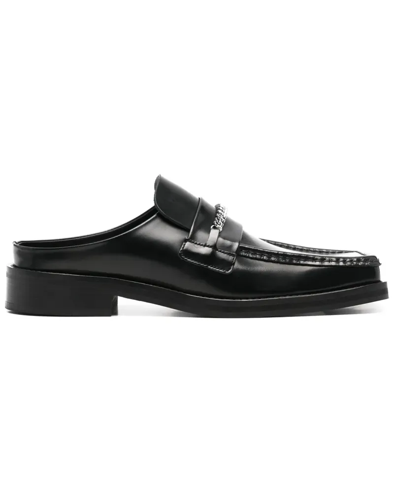 Martine Rose Mules mit eckiger Kappe - Schwarz Schwarz