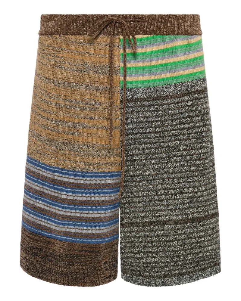 Maison Margiela patchwork knit shorts - Braun Braun