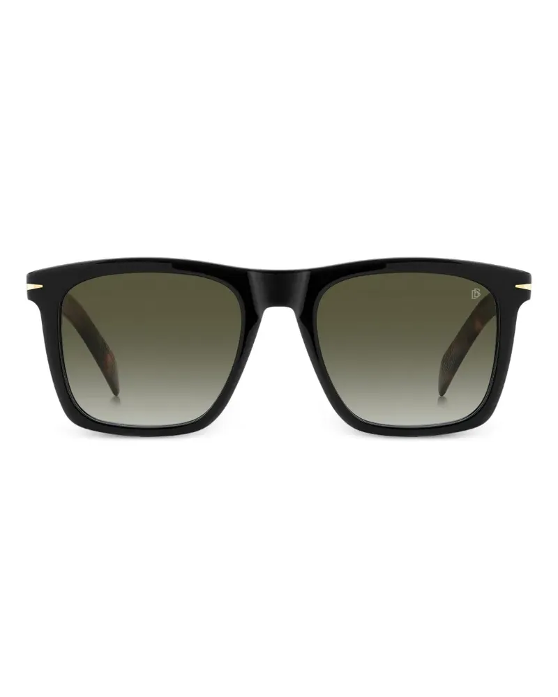 EYEWEAR by DAVID BECKHAM Sonnenbrille mit eckigem Gestell - Schwarz Schwarz