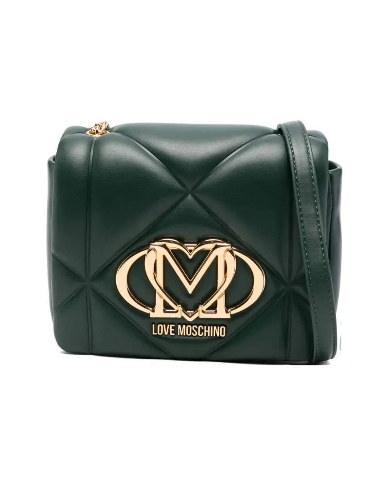 Moschino Gesteppte Umhängetasche - Grün Grün