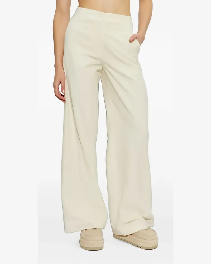 Paul & Shark corduroy wide-leg trousers - Weiß Weiß