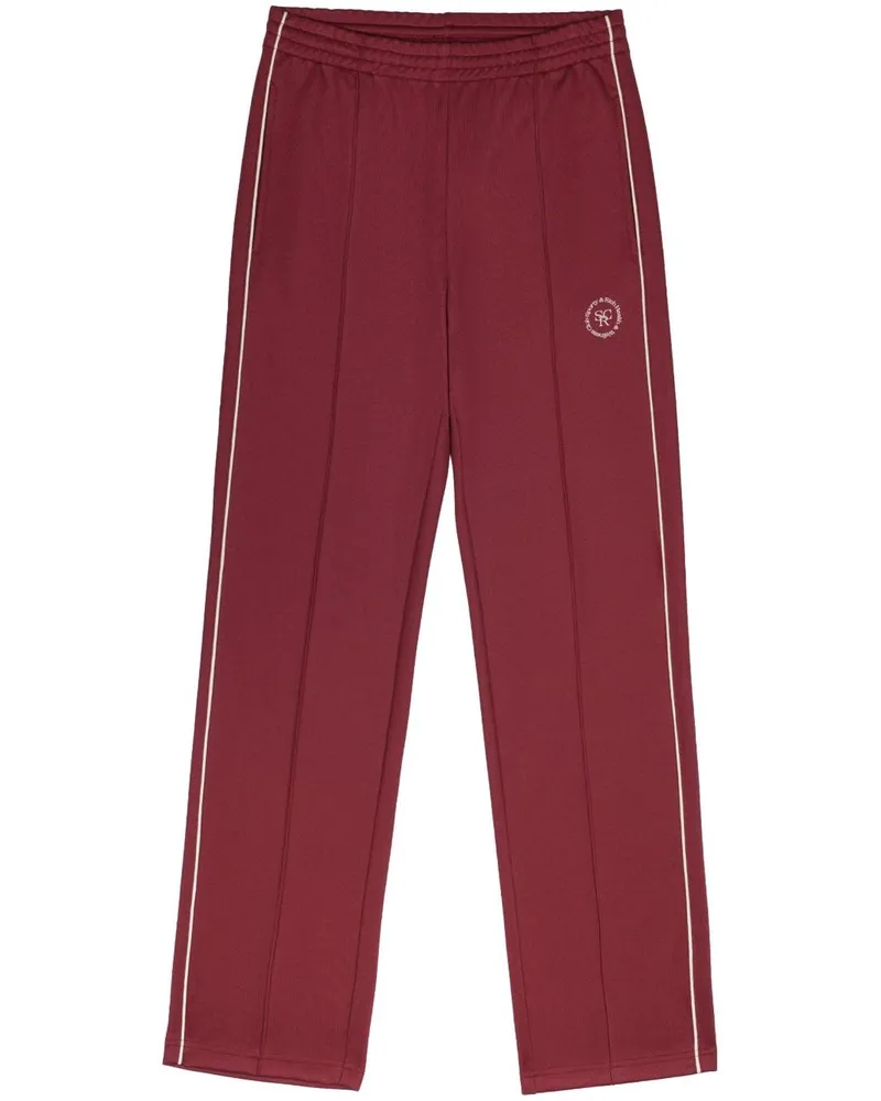 SPORTY & RICH Jogginghose mit Logo-Stickerei - Rot Rot