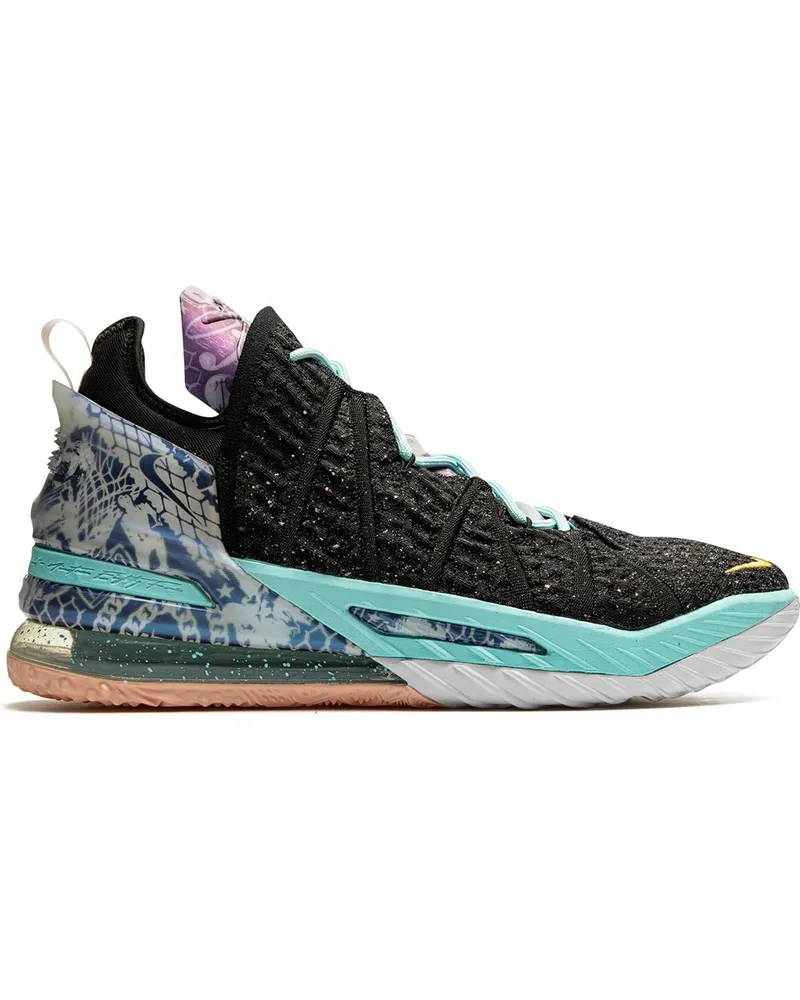Nike LeBron 18 High-Top-Sneakers - Schwarz Schwarz