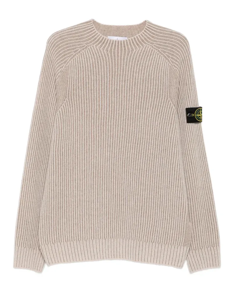 Stone Island Gerippter Kaschmirpullover - Nude Nude