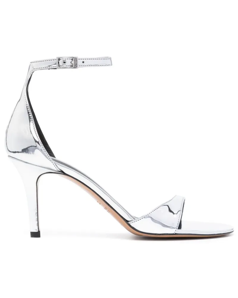 Isabel Marant Sandalen im Metallic-Look Silber