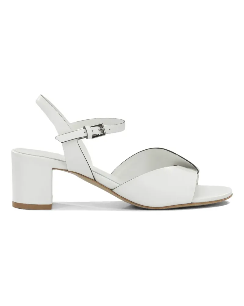 Roberto del Carlo crossover-strap buckle-fastening sandals - Weiß Weiß