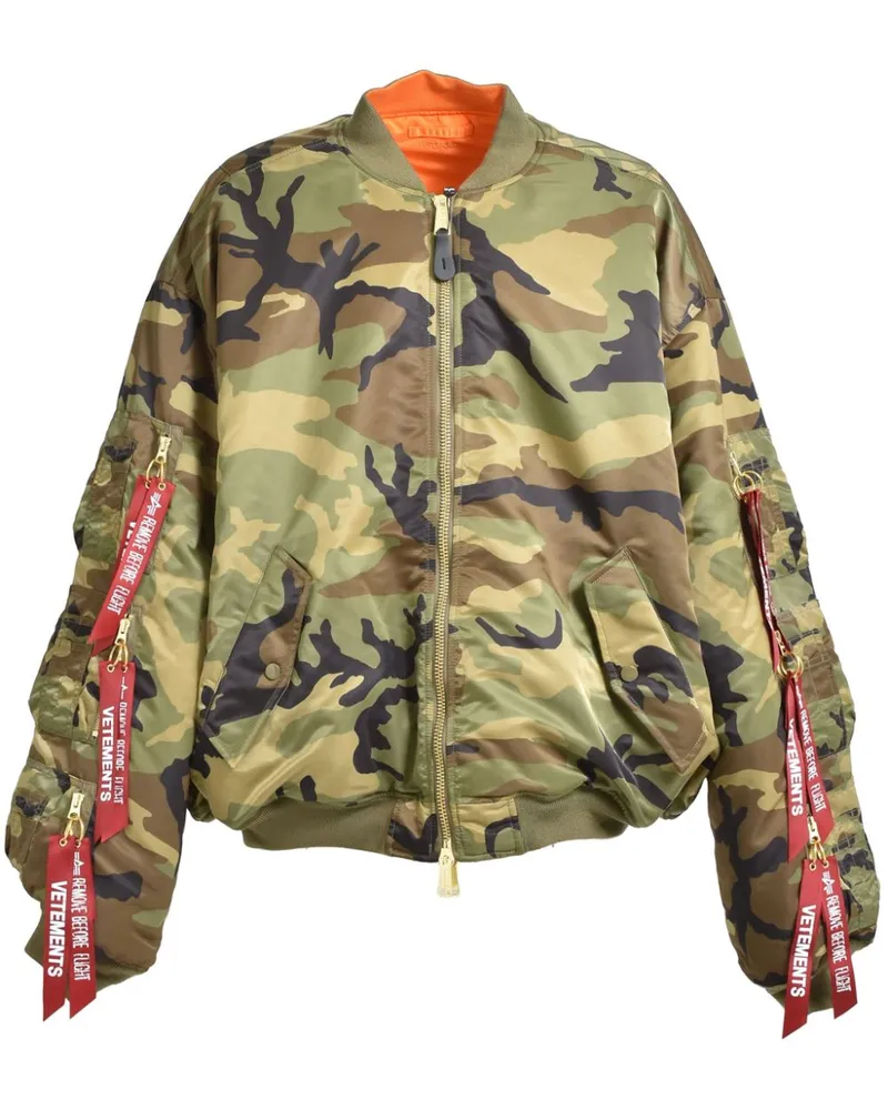 VETEMENTS Wendbare Steppjacke - Grün Grün