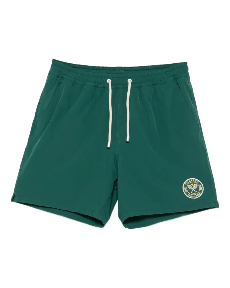 MC2 Saint Barth Comfort Badeshorts mit Logo - Grün Grün