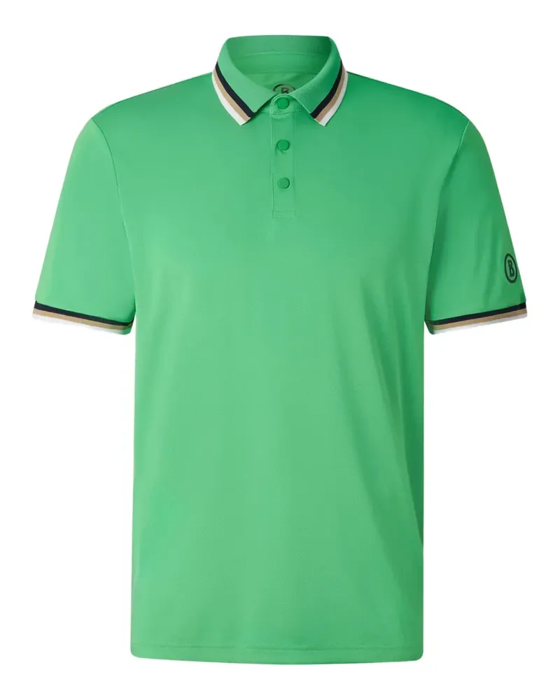 Bogner Arik Poloshirt mit gestreiftem Besatz - Grün Grün