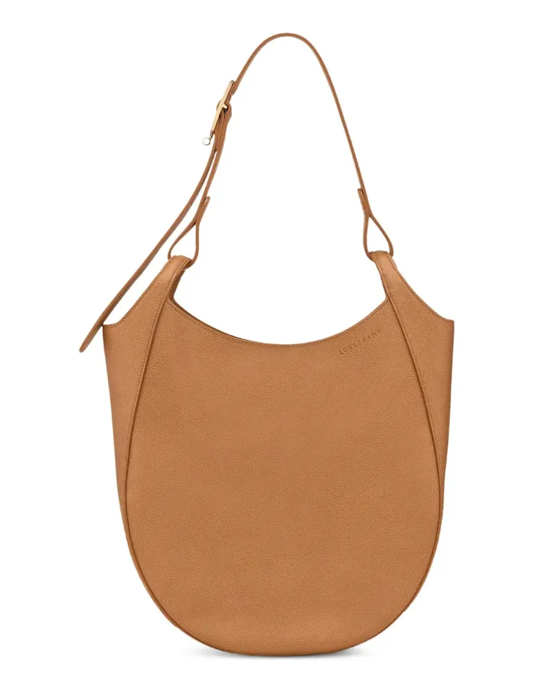 Longchamp large Le Foulonné shoulder bag - Braun Braun