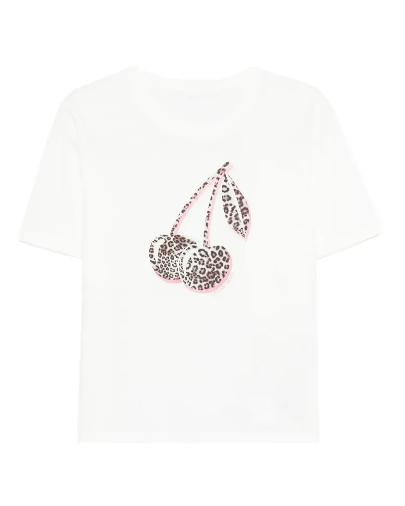Marc Cain T-Shirt mit Kirschen-Print - Weiß Weiß