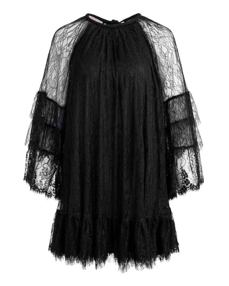 Alice + Olivia Delia Kleid - Schwarz Schwarz