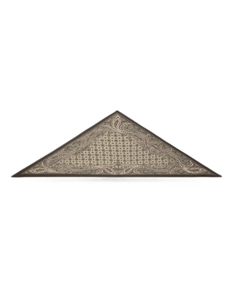 Etro paisley triangular scarf - Nude Nude