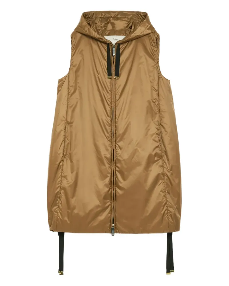 Max Mara Gefütterte Weste - Braun Braun