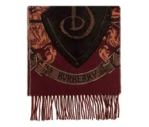 Schal mit Wappen-Print - Rot