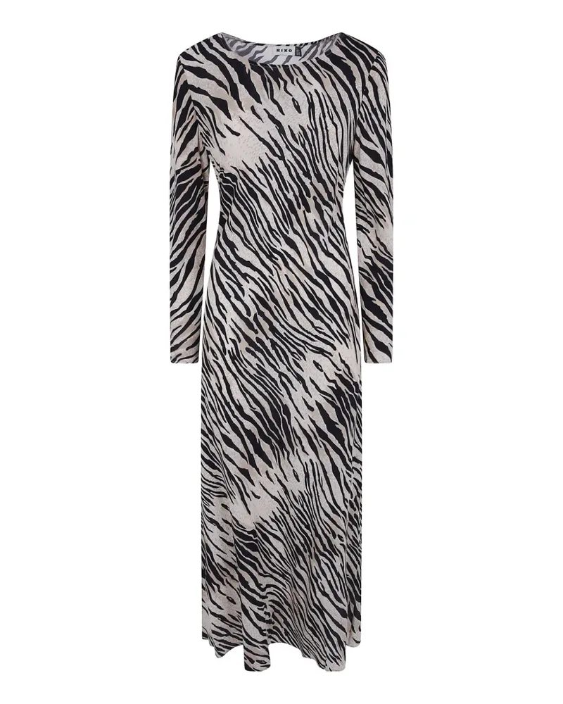 RIXO Amal Midikleid - Weiß Weiß