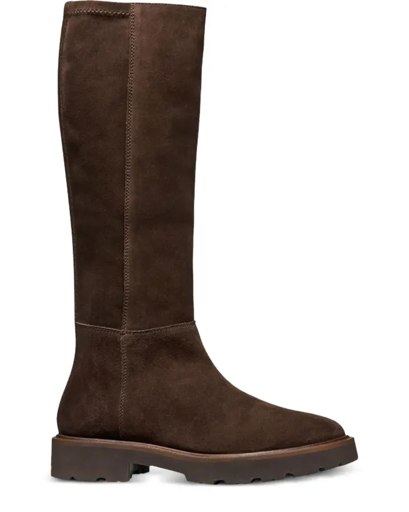 Geox Kniehohe Norize Wildlederstiefel - Braun Braun