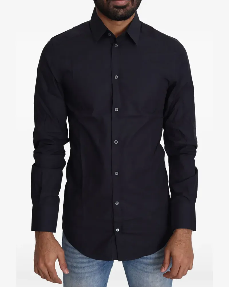 Dolce & Gabbana Schmales Hemd - Blau Blau