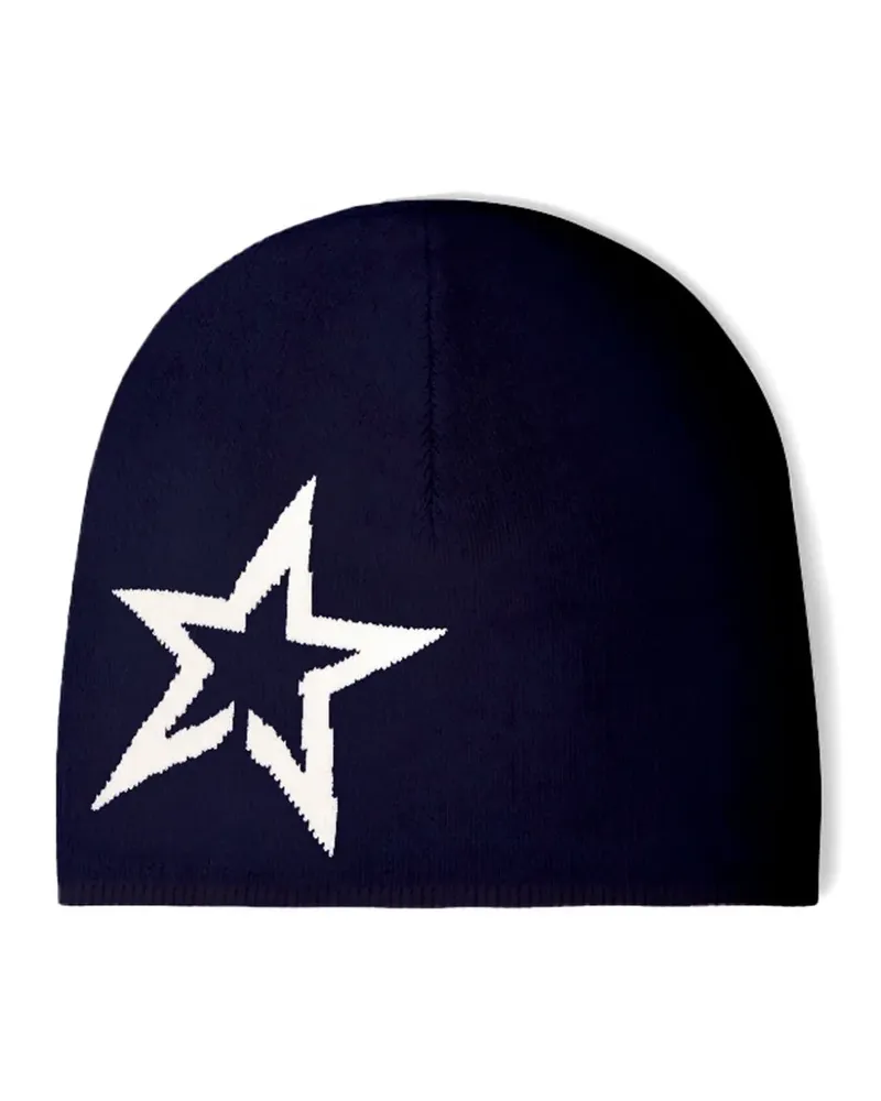 Perfect Moment Beanie mit Stern-Print - Blau Blau