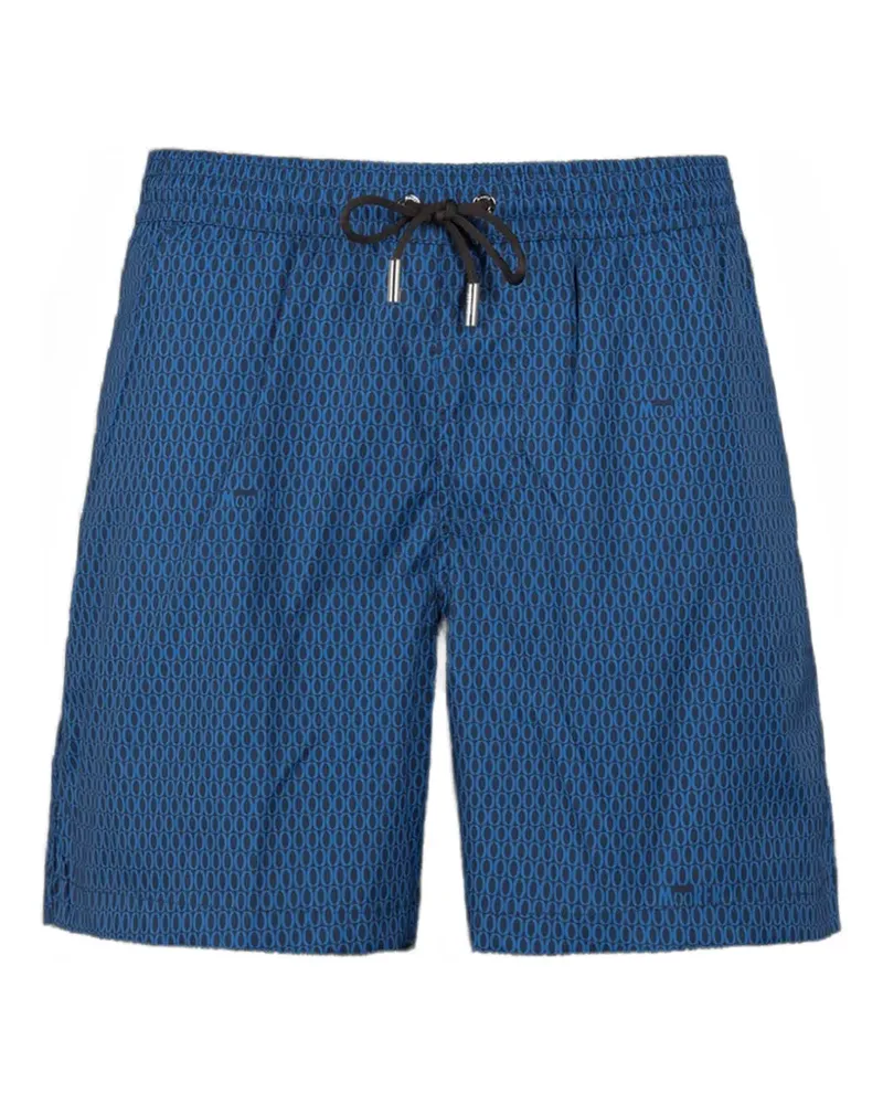MOORER Portofino-Spi Badeshorts mit Print - Blau Blau