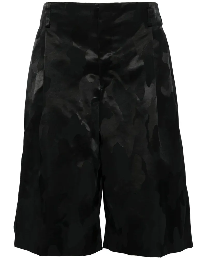 Comme des Garçons Shorts mit weitem Bein - Schwarz Schwarz