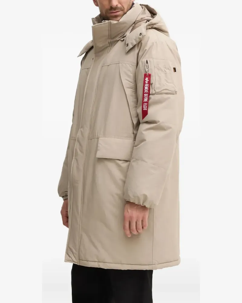 Alpha Industries hooded padded parka - Nude Nude