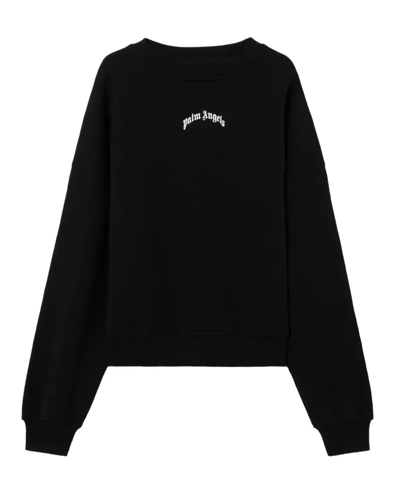 Palm Angels Sweatshirt mit Logo - Schwarz Schwarz