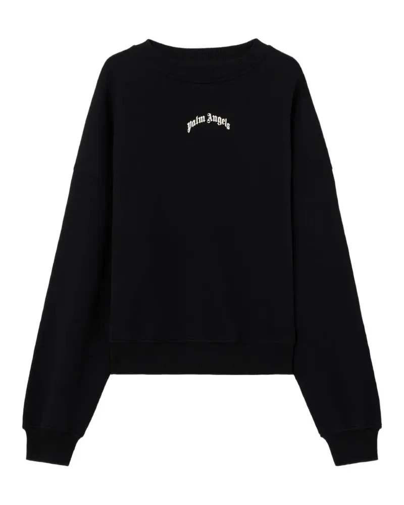Palm Angels curved-logo sweatshirt - Schwarz Schwarz