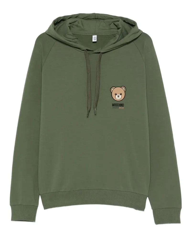 Moschino Hoodie mit Teddy-Print - Grün Grün