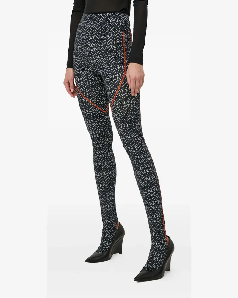 Patrizia Pepe printed leggings - Schwarz Schwarz