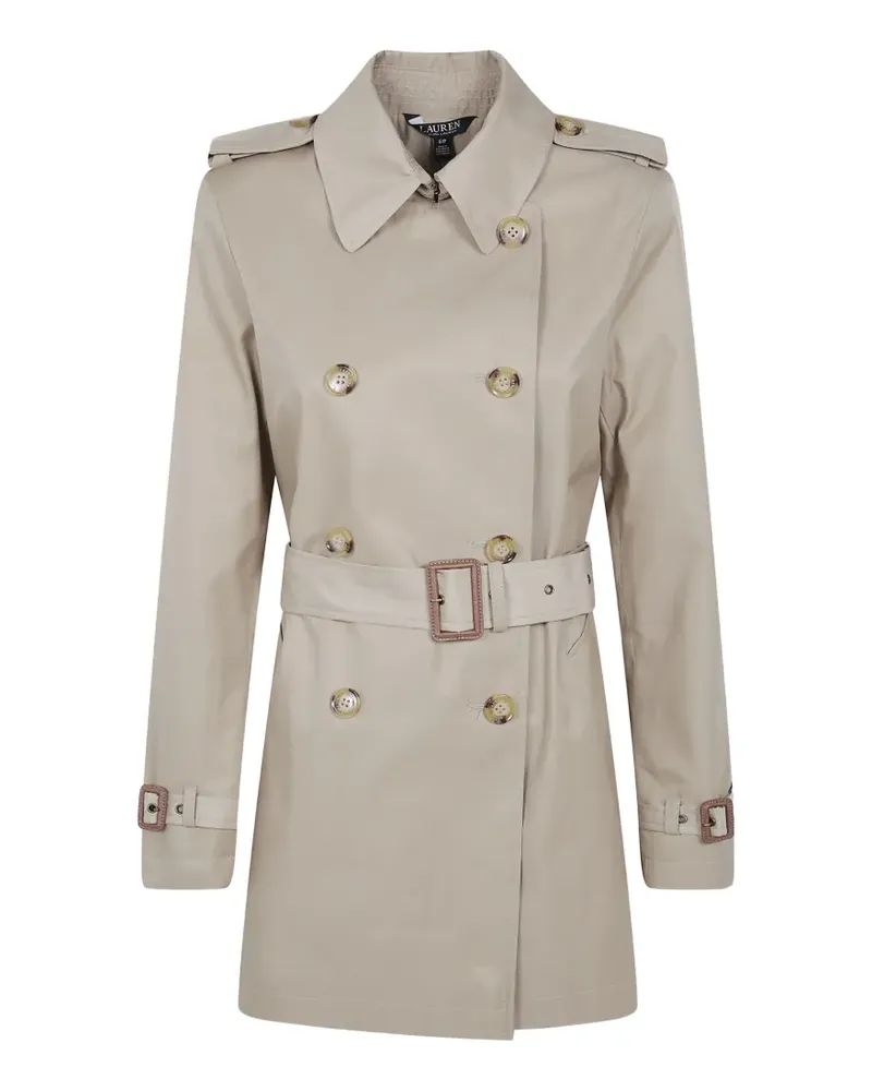 Ralph Lauren double-breasted belted trench coat - Nude Nude