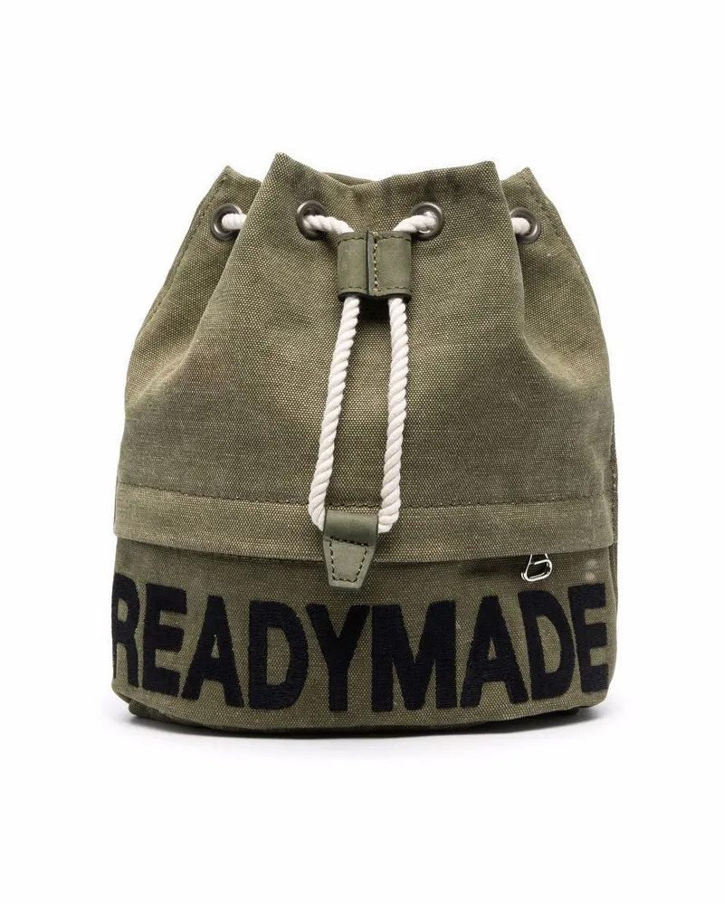 READYMADE Beuteltasche mit Logo-Print - Grün Grün