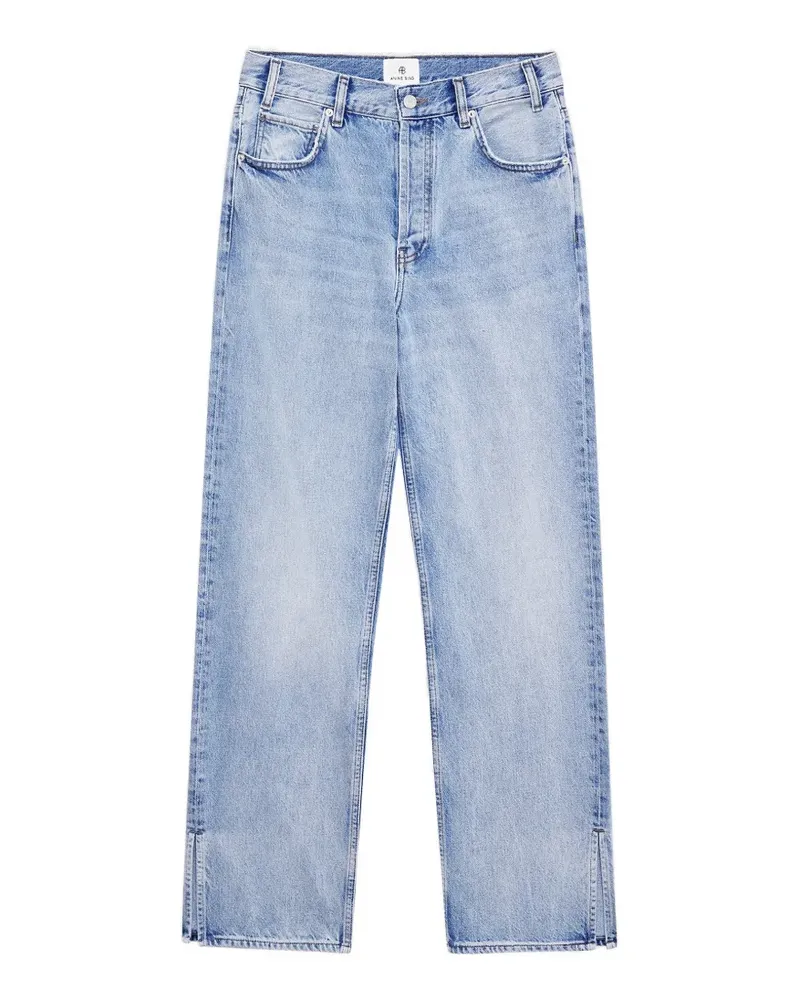 Anine Bing Roy Jeans mit geradem Bein - Blau Blau