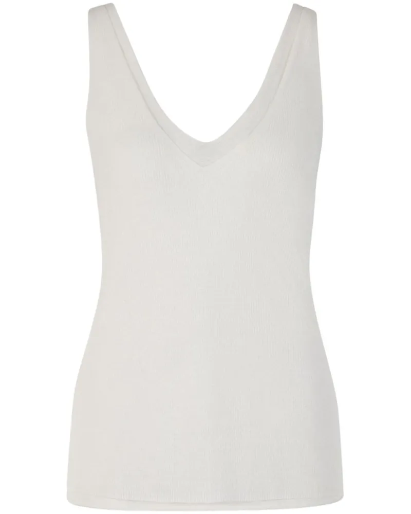 Dorothee Schumacher Geripptes Trägershirt - Weiß Weiß
