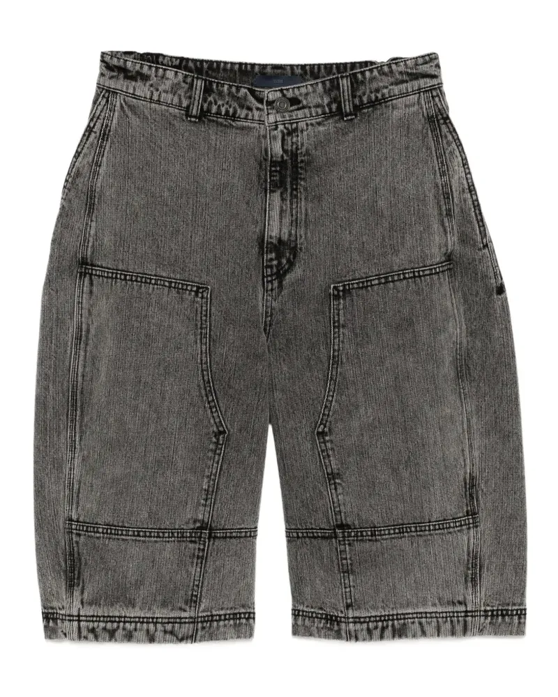 JUUN.J double-panel denim shorts - Schwarz Schwarz