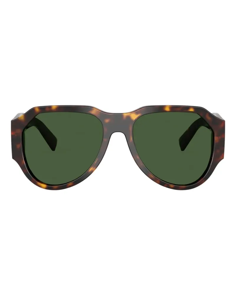 Dolce & Gabbana geometric frame sunglasses - Braun Braun