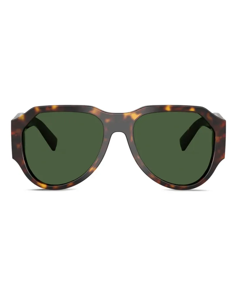 Dolce & Gabbana Sonnenbrille mit geometrischem Gestell - Braun Braun