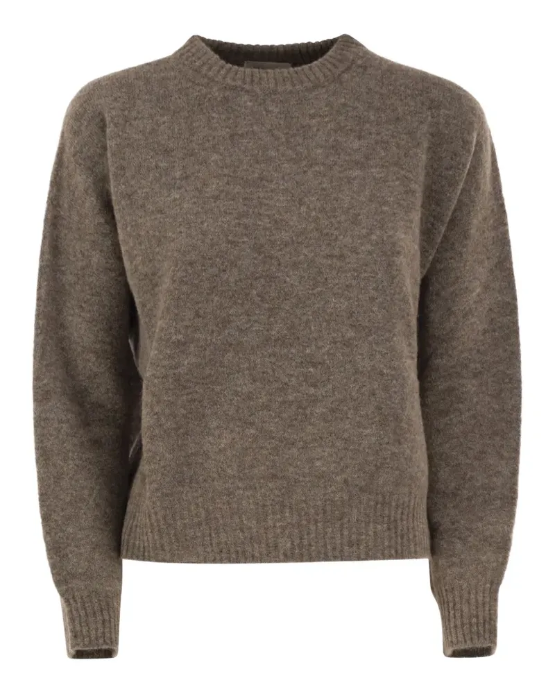 Max Mara Pullover mit gebürstetem Effekt - Braun Braun