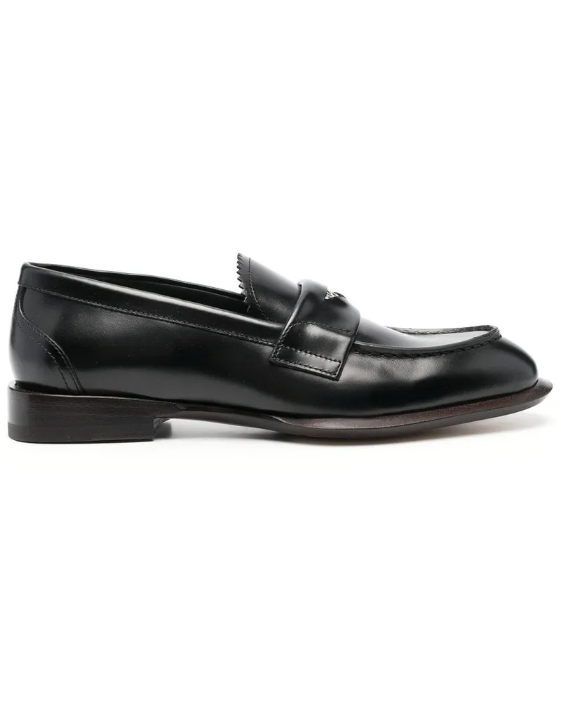 Alexander McQueen Penny-Loafer mit Münze - Schwarz Schwarz