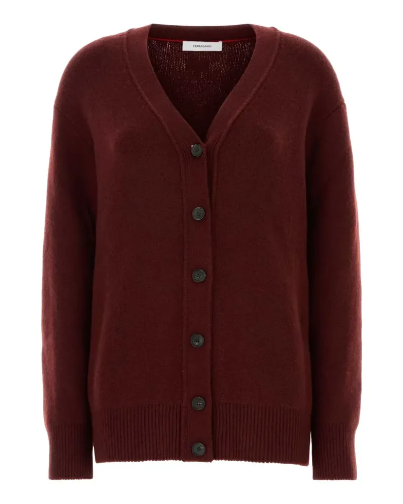 Ferragamo Cardigan mit V-Ausschnitt - Rot Rot