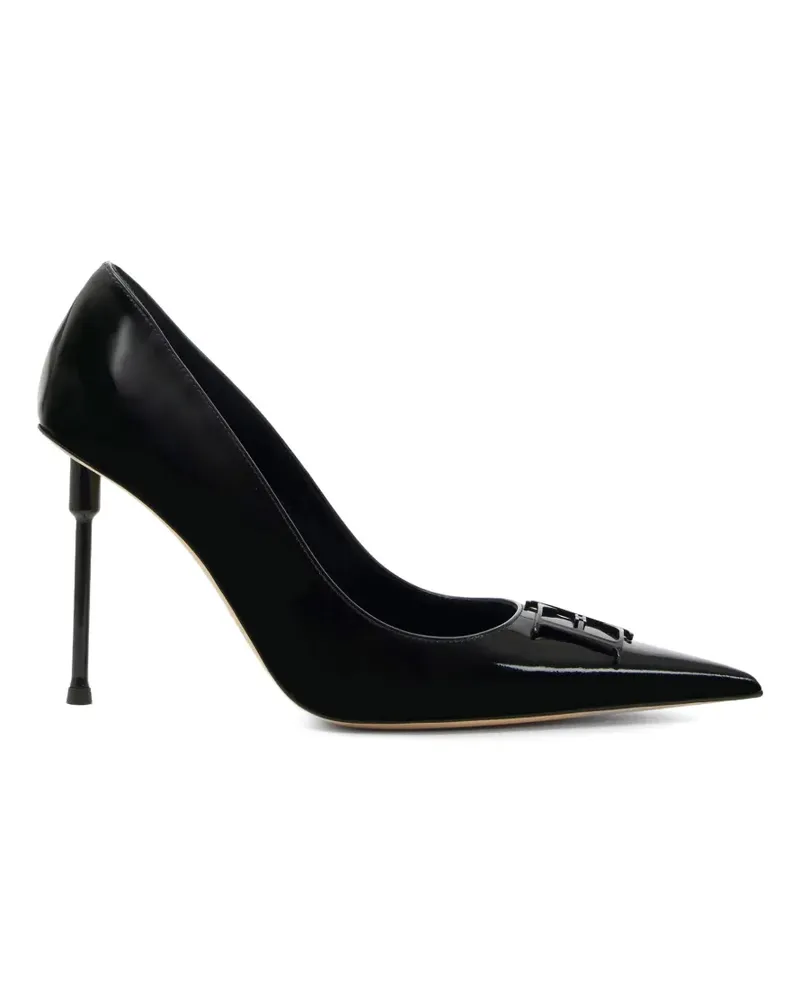 Elisabetta Franchi Pumps aus Lackleder - Schwarz Schwarz
