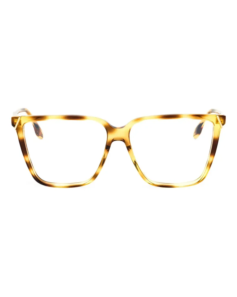 Victoria Beckham Brille mit geometrischem Gestell - Braun Braun
