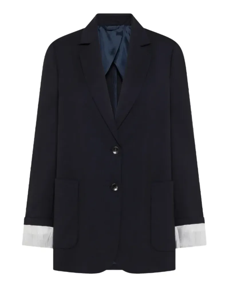 Seventy pocket cuffed blazer - Blau Blau