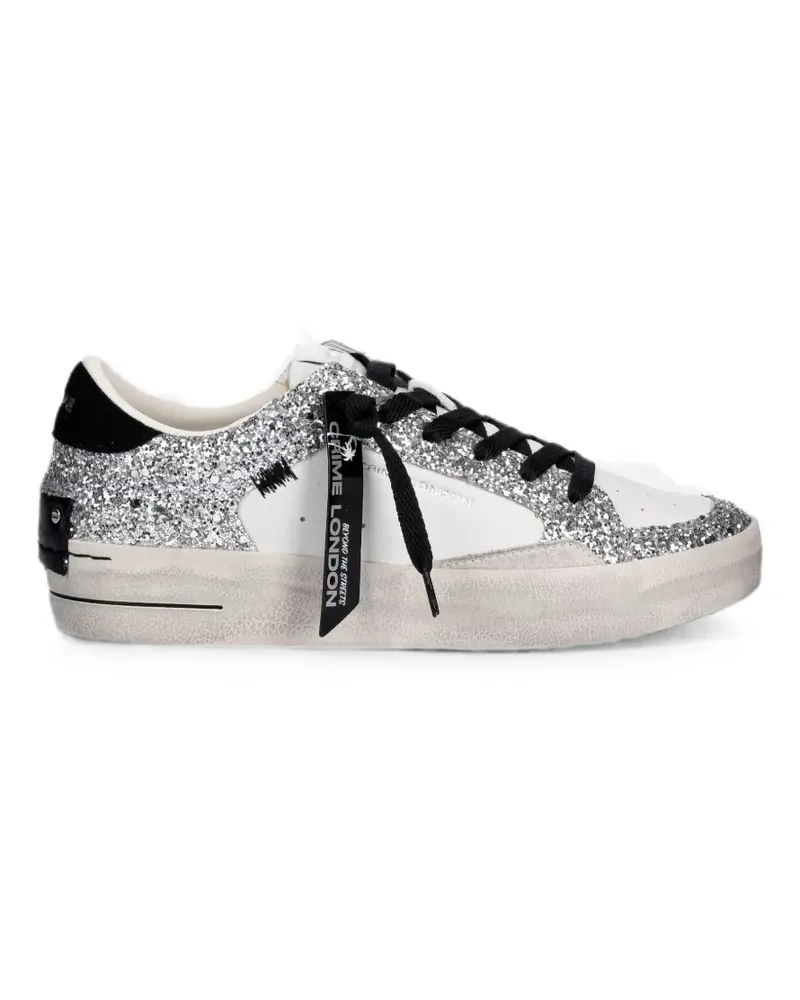 Crime Sneakers im Glitter-Look - Weiß Weiß