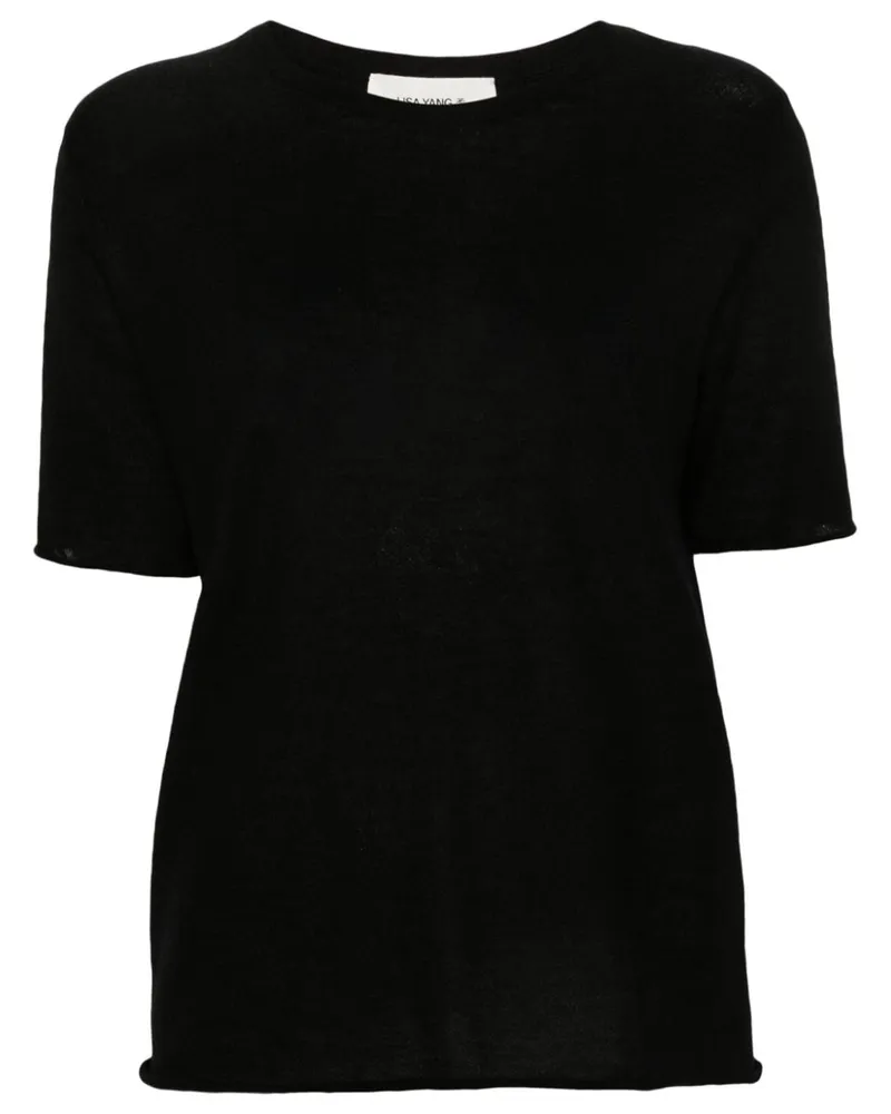 Lisa Yang Ari T-Shirt aus Kaschmir - Schwarz Schwarz