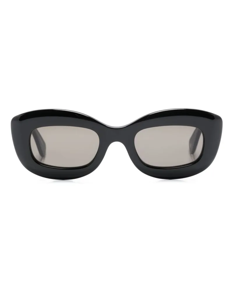 Garrett Leight Eckige Dolores Sonnenbrille Schwarz