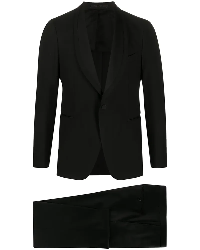 Tagliatore Anzug mit schmalem Schnitt - Schwarz Schwarz