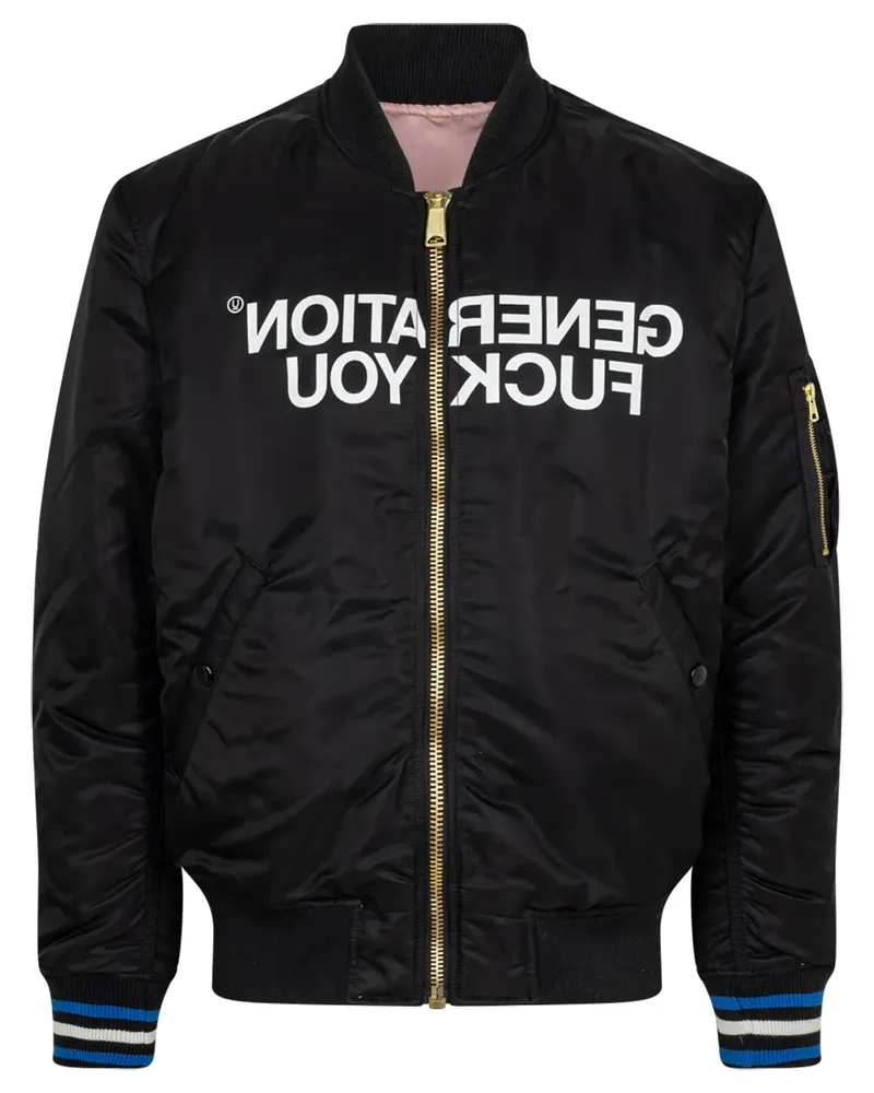 Supreme Being Wendbare 'MA-1' Jacke - Schwarz Schwarz