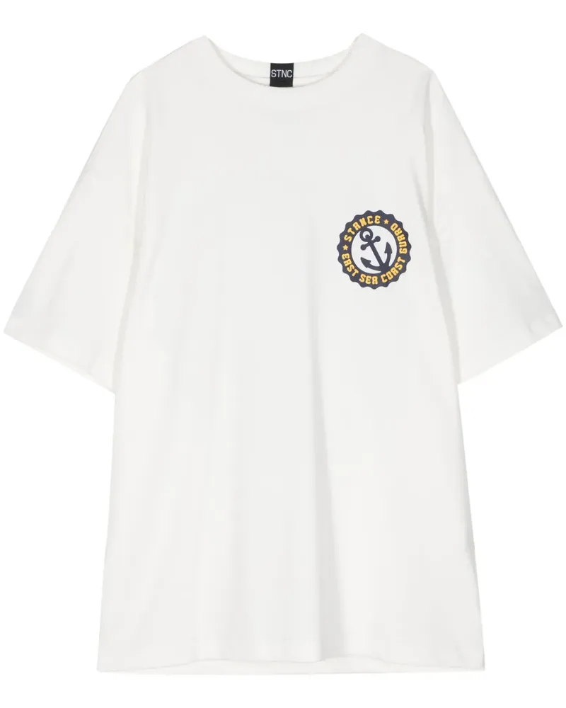 Stance T-Shirt mit Logo-Print - Nude Nude